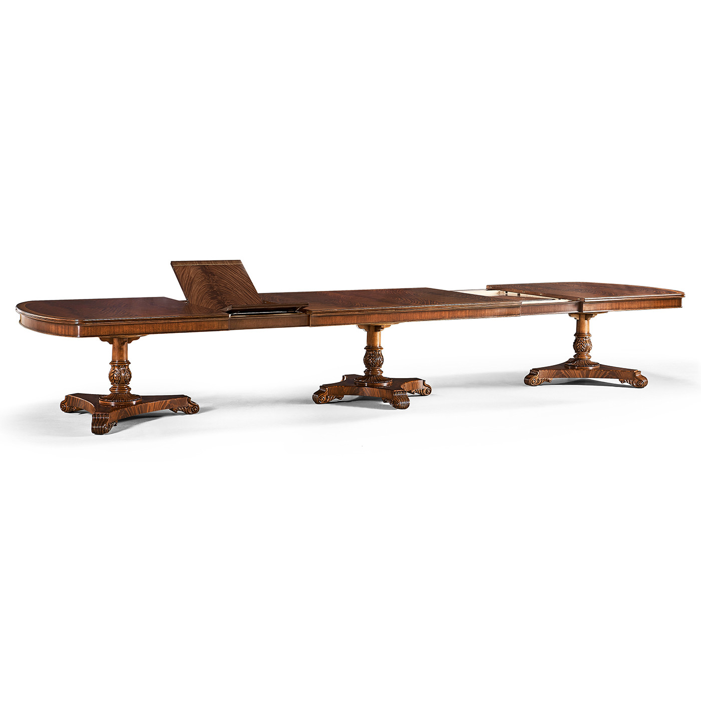 Mahogany Triple Pedestal Dining Table 158