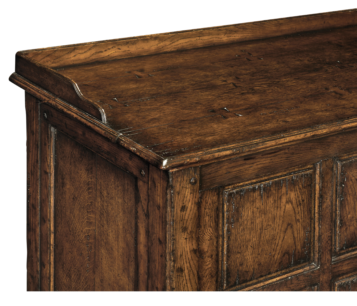 Tudor Style Dark Oak Cabinet