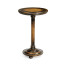 Small Golden Ale Round Lamp Table