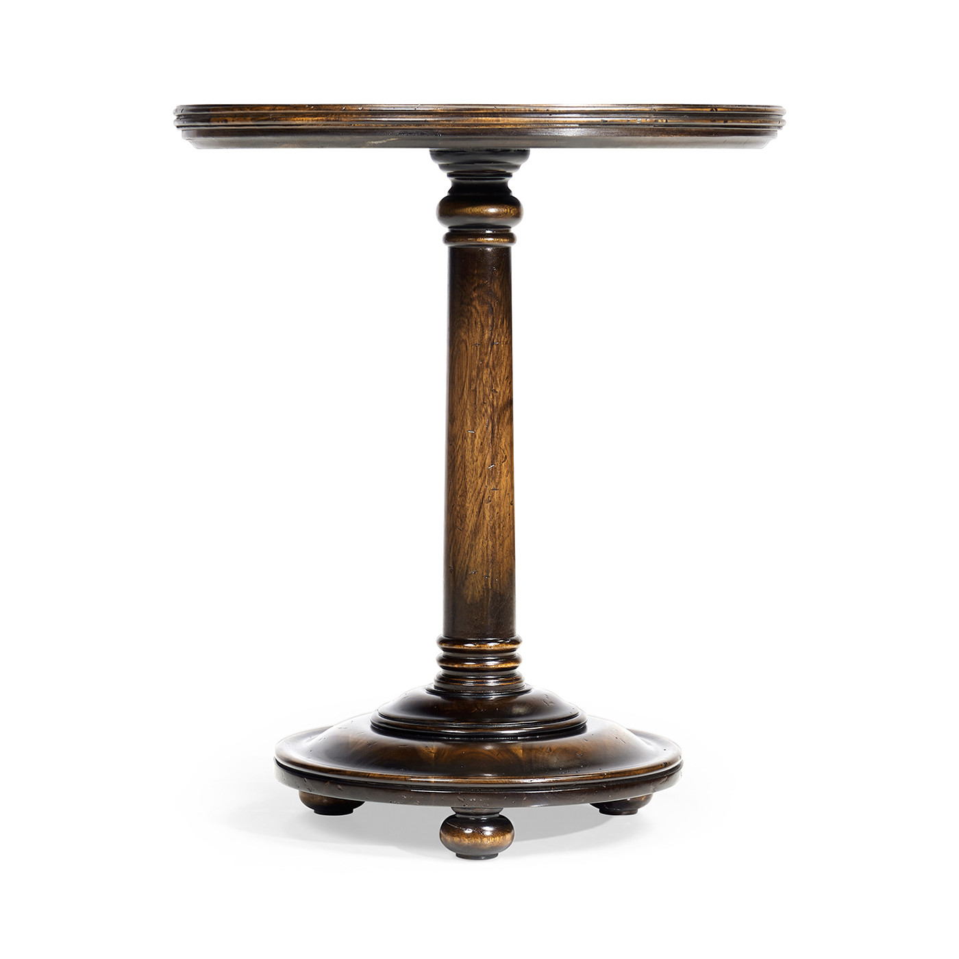 Large Golden Ale Round Lamp Table