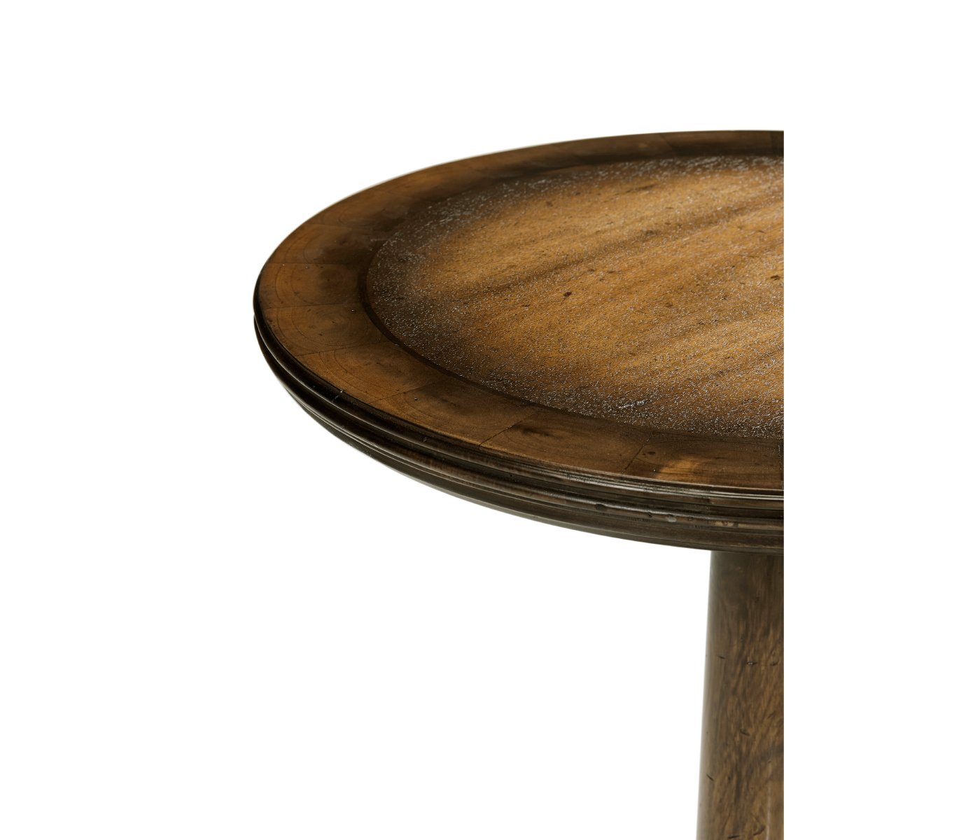 Large Golden Ale Round Lamp Table