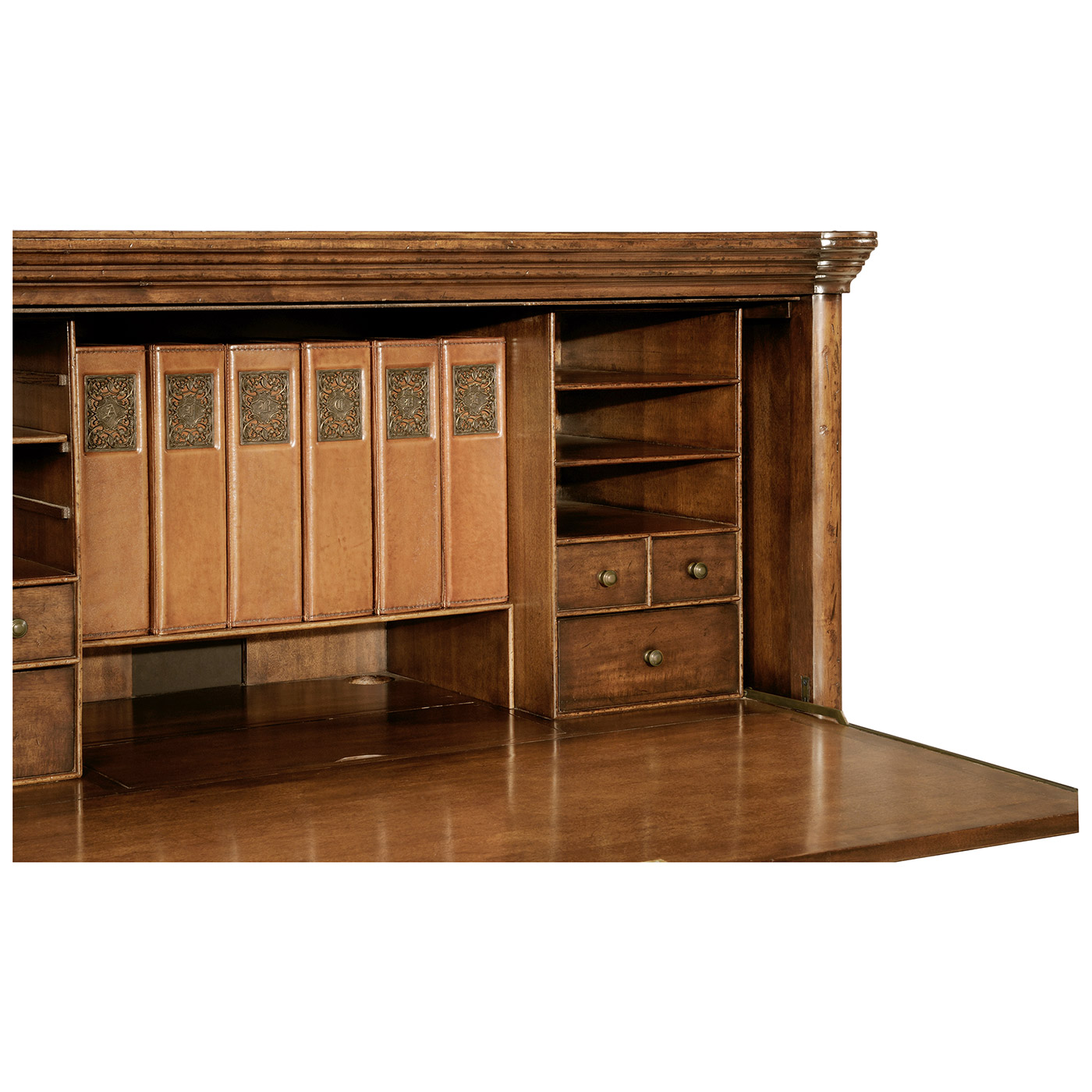 Walnut home office cabinet