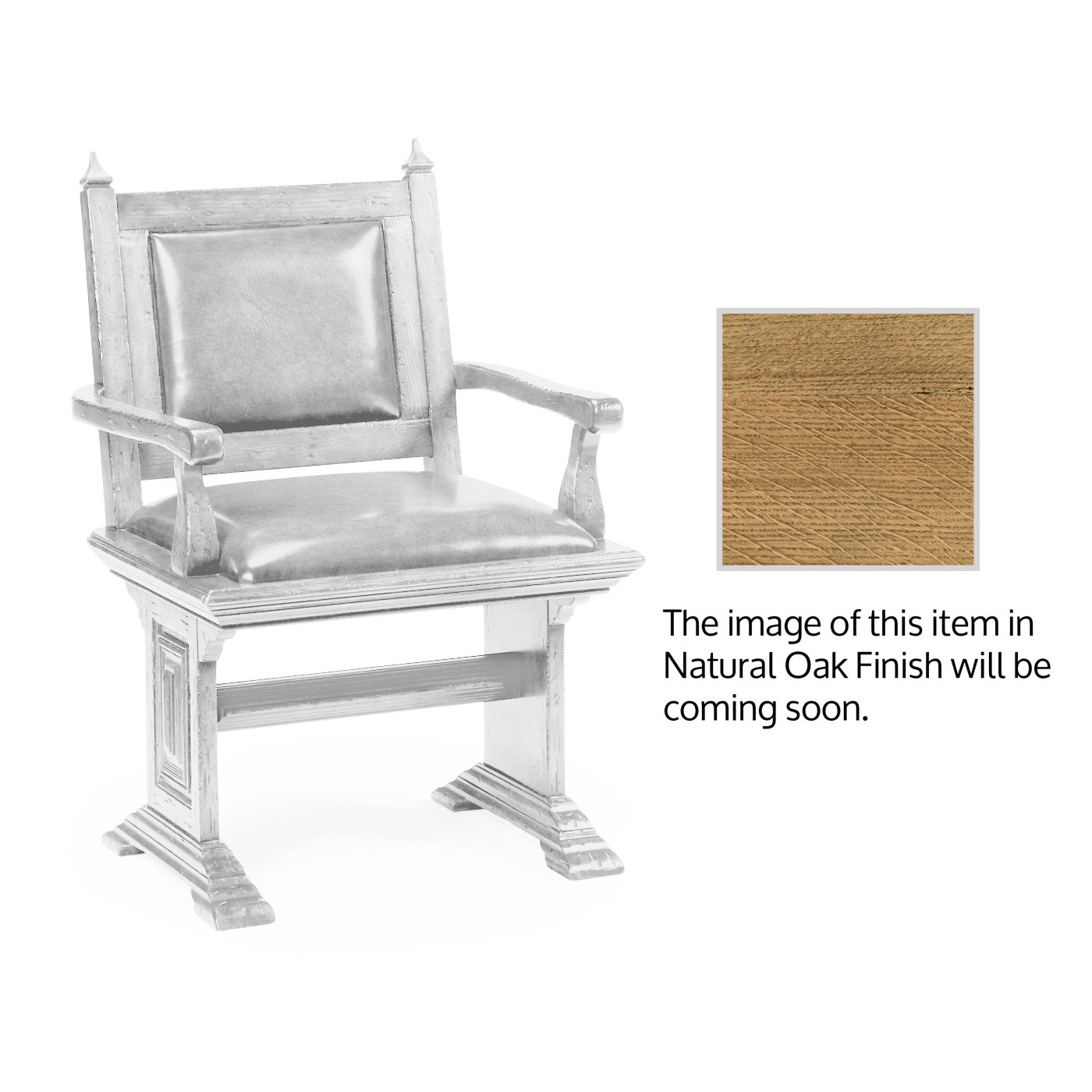 Natural Oak Arm Chair with Medium English Library Green Leather