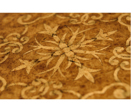 Small Circular Seaweed Marquetry Tray