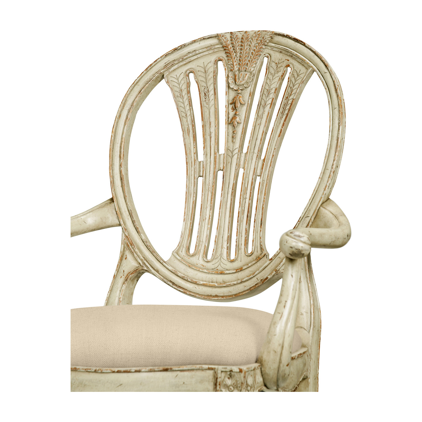 Hepplewhite Wheatsheaf Country Sage Arm Chair