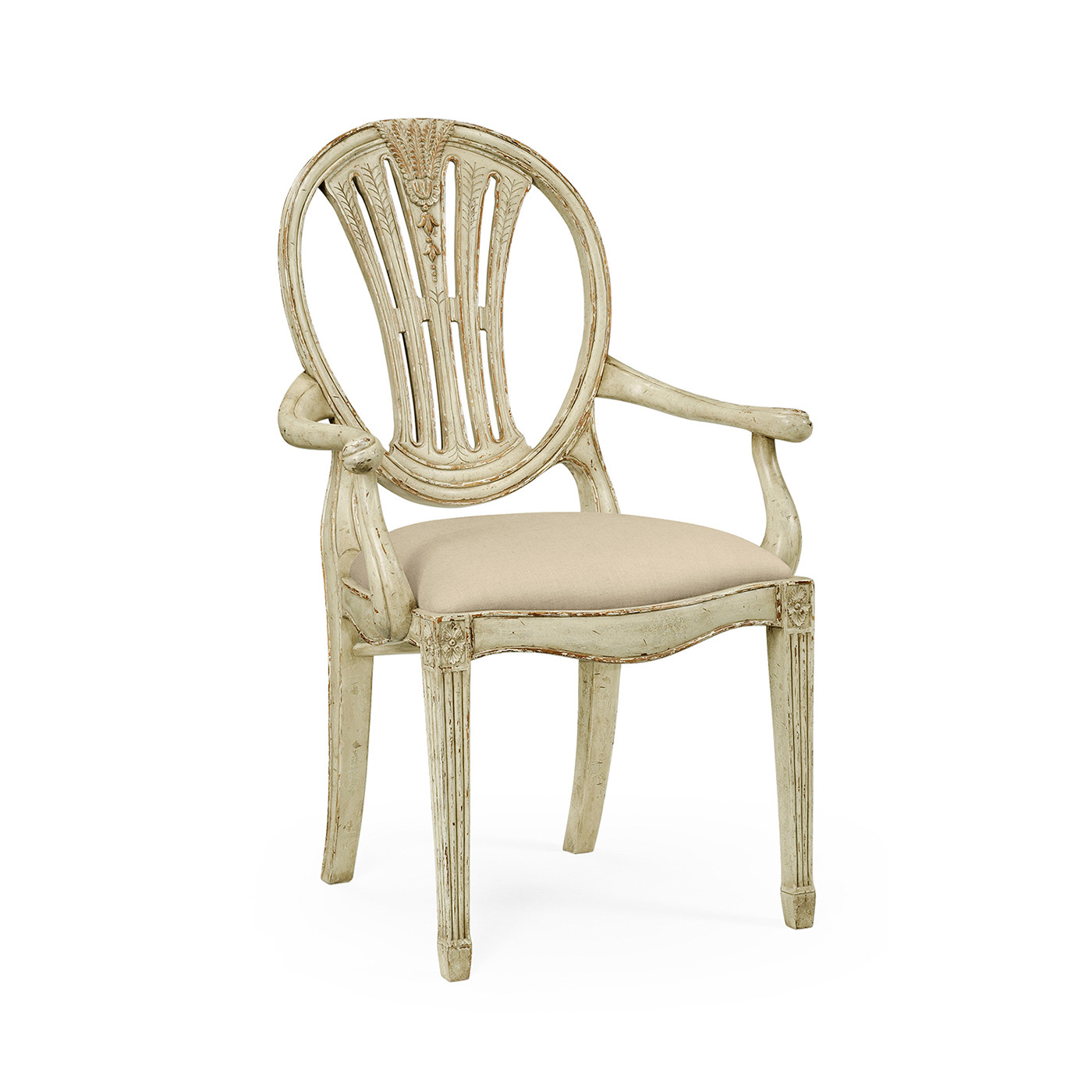 Hepplewhite Wheatsheaf Country Sage Arm Chair