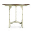 White rub-through tilt top table