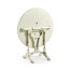 White rub-through tilt top table