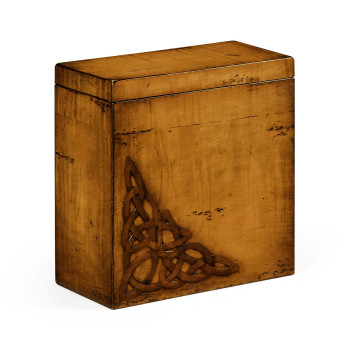 Raised Celtic Veneer Tall Box