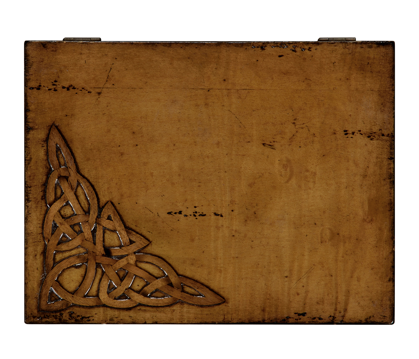Raised Celtic Veneer Rectangular Box