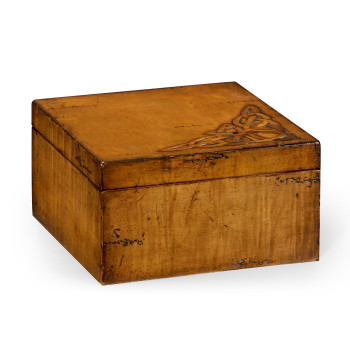Raised Celtic Veneer Square Box