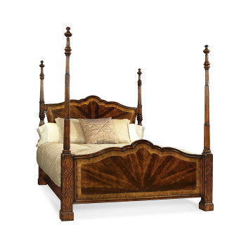 Four Poster Mahogany Cali King Bed
