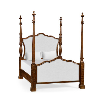 Four Poster Mahogany UK Queen Bed