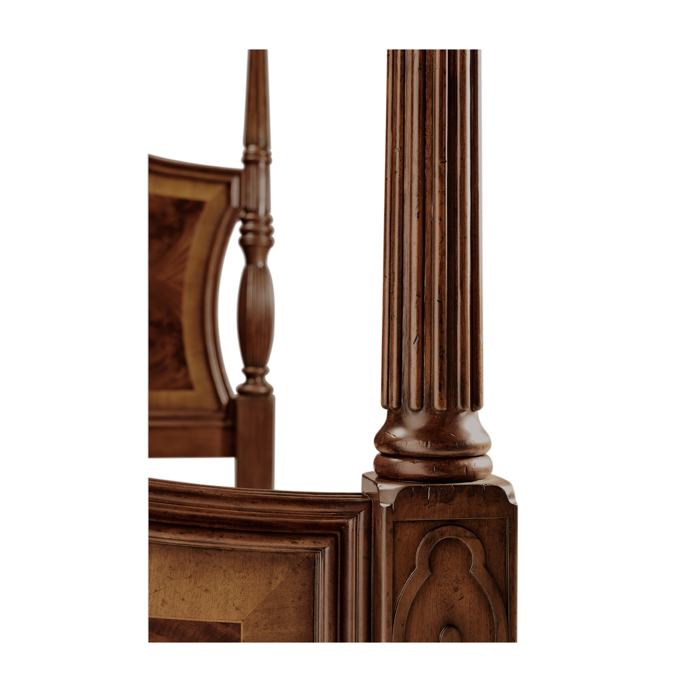 Four Poster Mahogany US King Bed