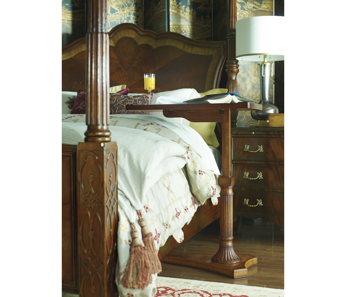 Four Poster Mahogany US King Bed