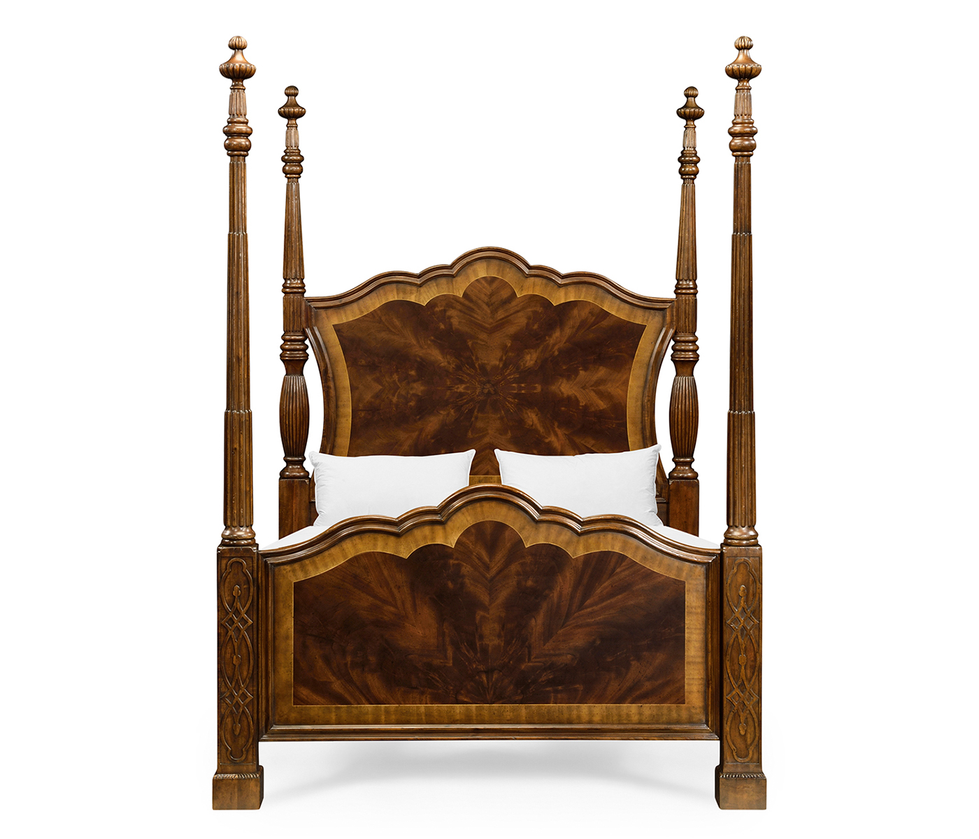 Four Poster Mahogany US Queen Bed