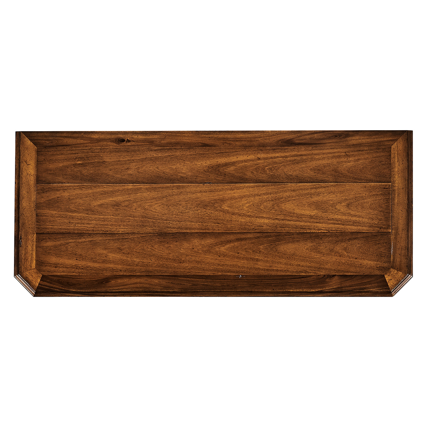 Latticework Walnut Side Cabinet