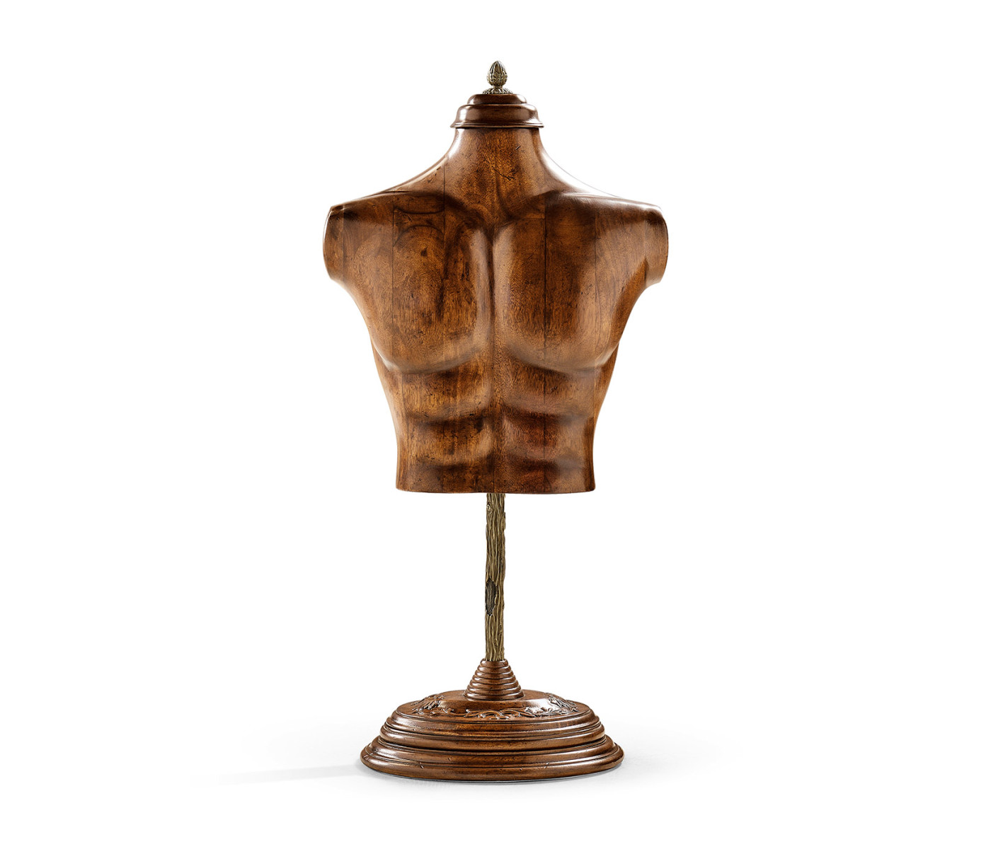 Large Male Wooden Mannequin & Torso on Stand