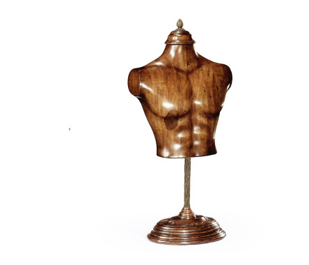 Small Male Wooden Mannequin & Torso on Stand