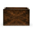 Square Dark Walnut Open Drinks Coasters Box
