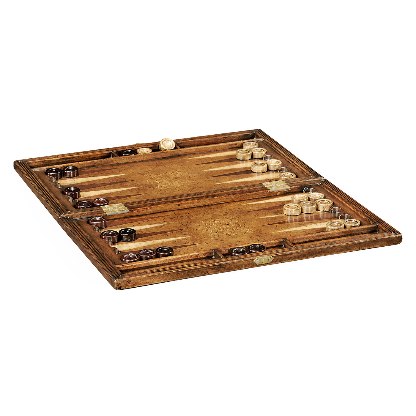 Folding Burl Walnut Games Board