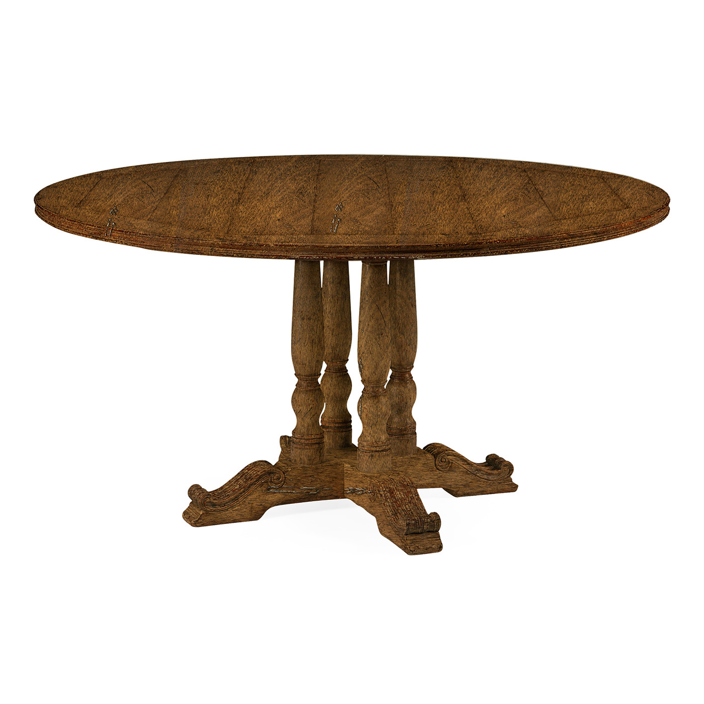 French Style Painted Dining Table (Olive Green) 54