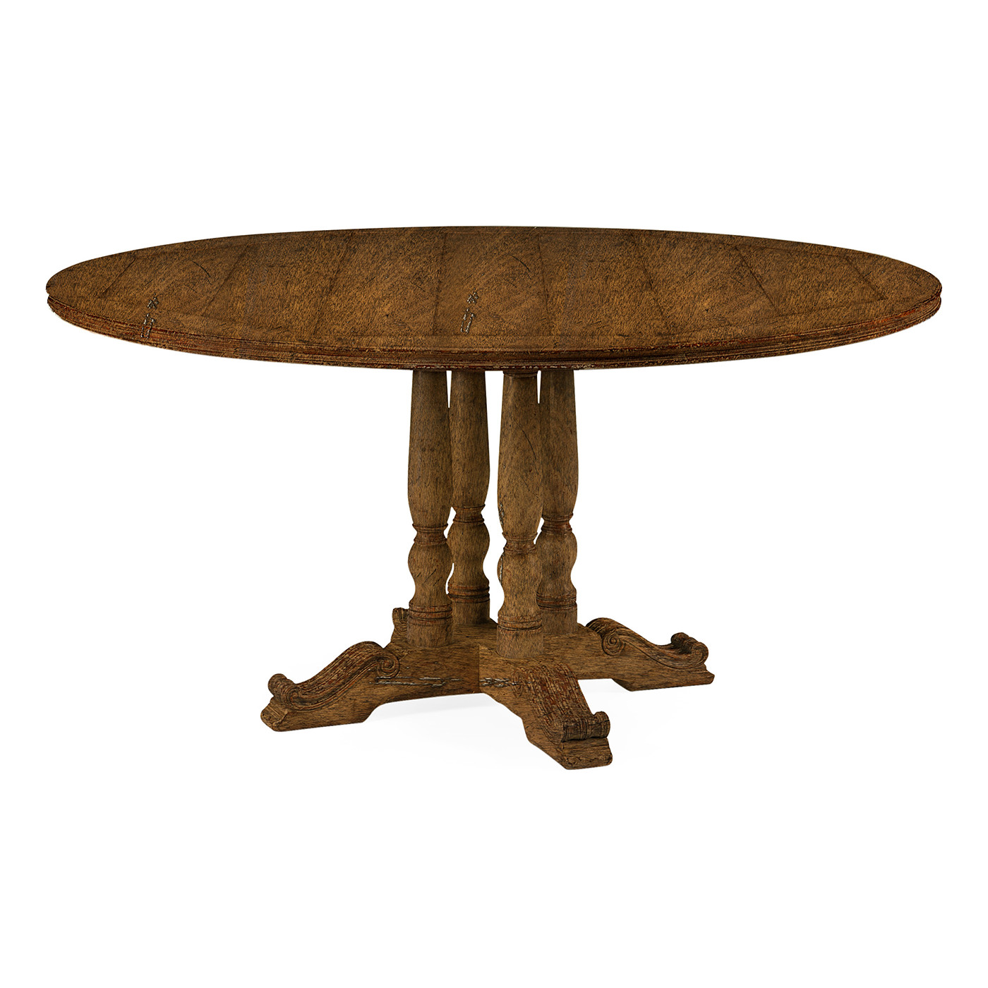 French Style Black Painted Dining Table 60