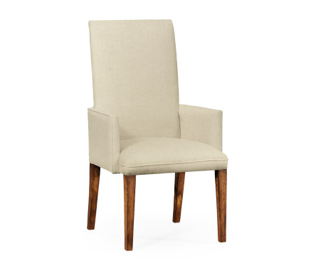 Traditional Fully Upholstered Dining Arm Chair