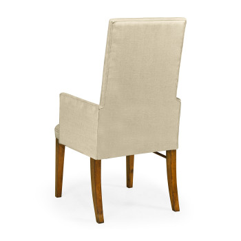 Traditional Fully Upholstered Dining Arm Chair