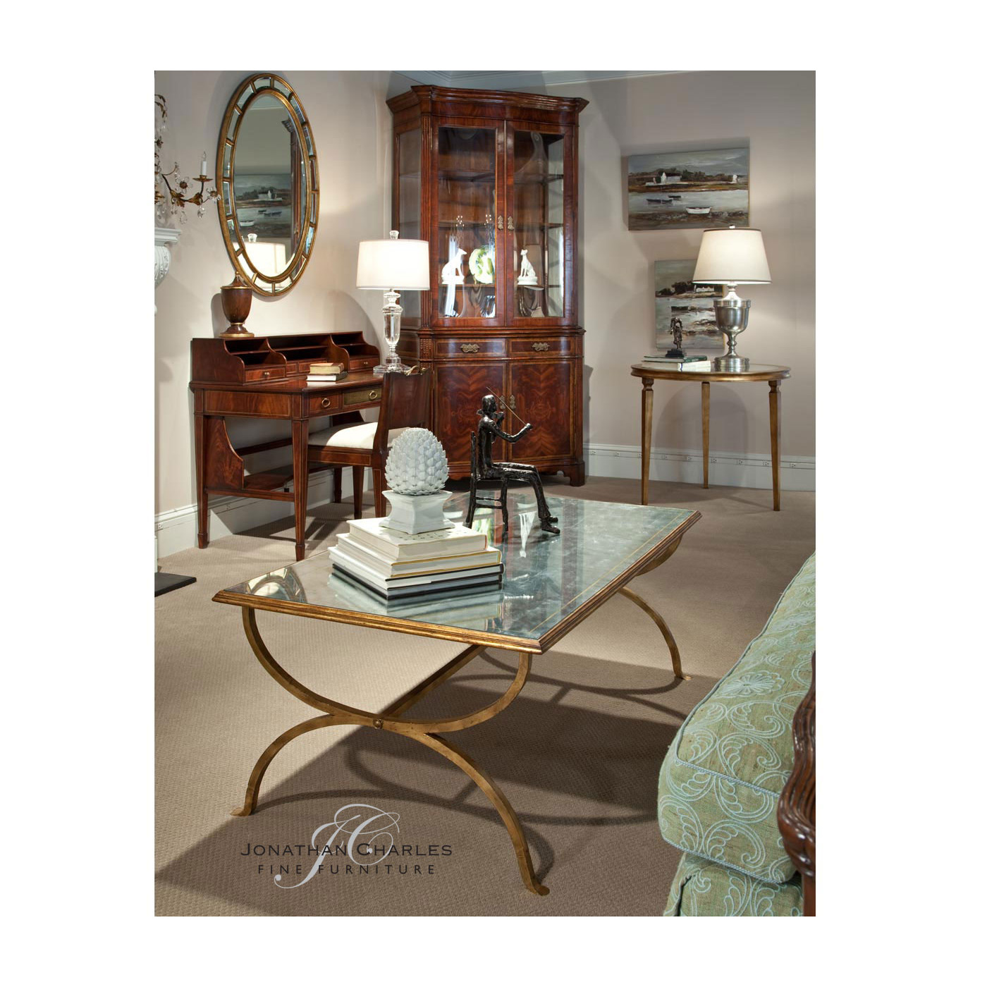 Clerk'S Style Mahogany Desk