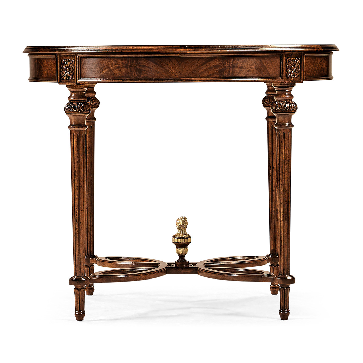 Napoleon III Mahogany Center Table (Plain Base)