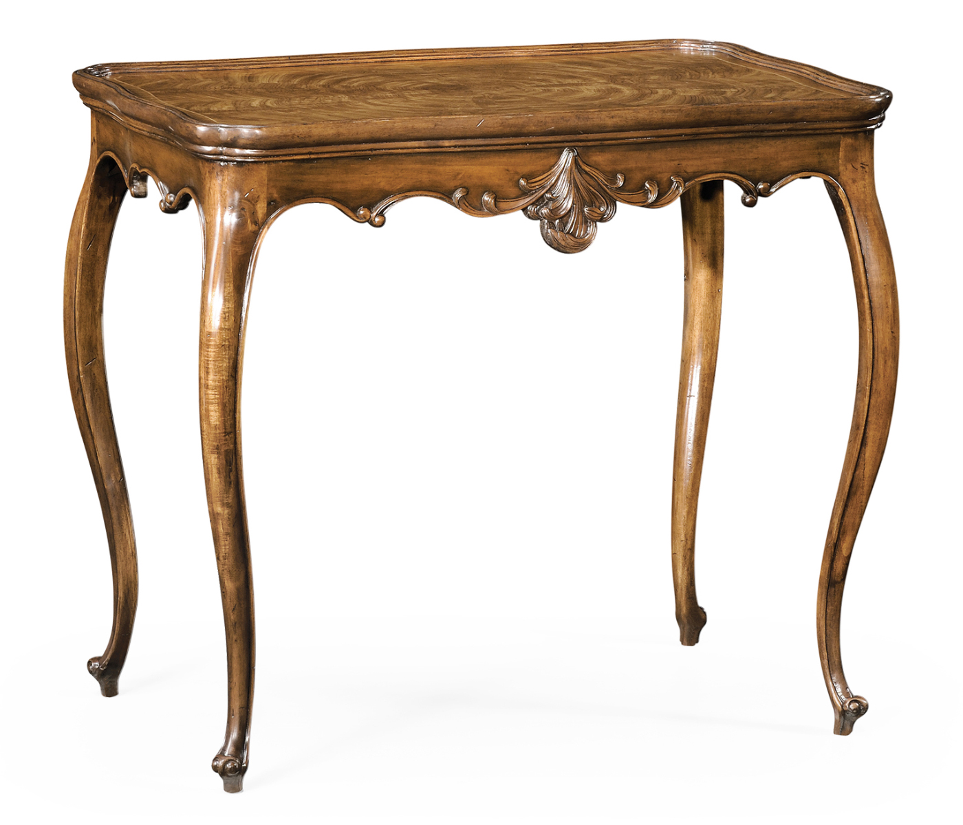 Walnut rococo side table