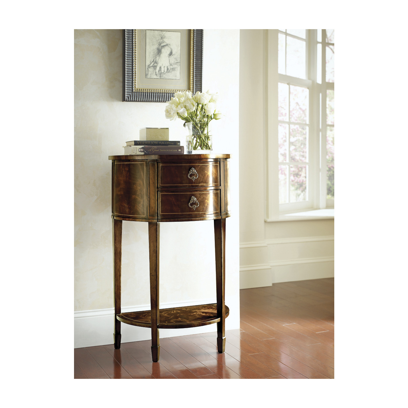 Demilune Lamp Table