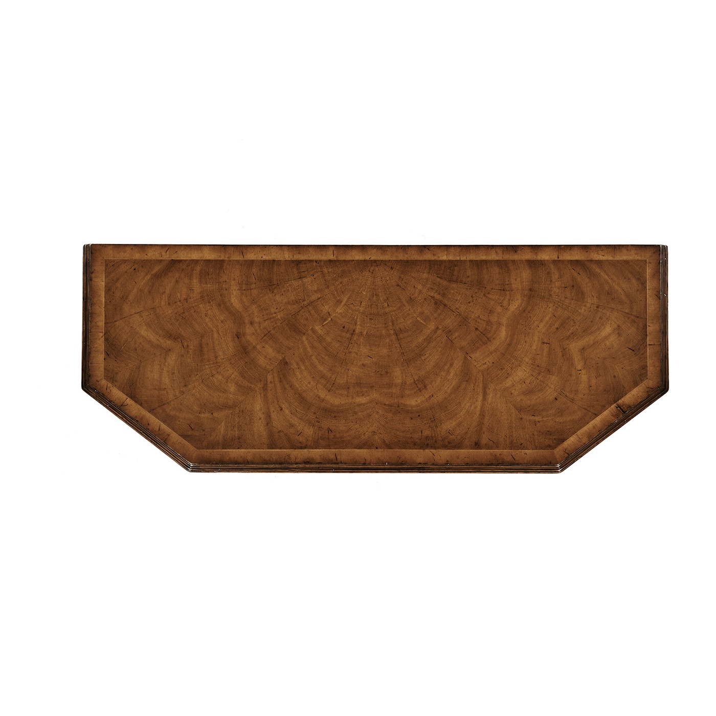 Walnut canted console