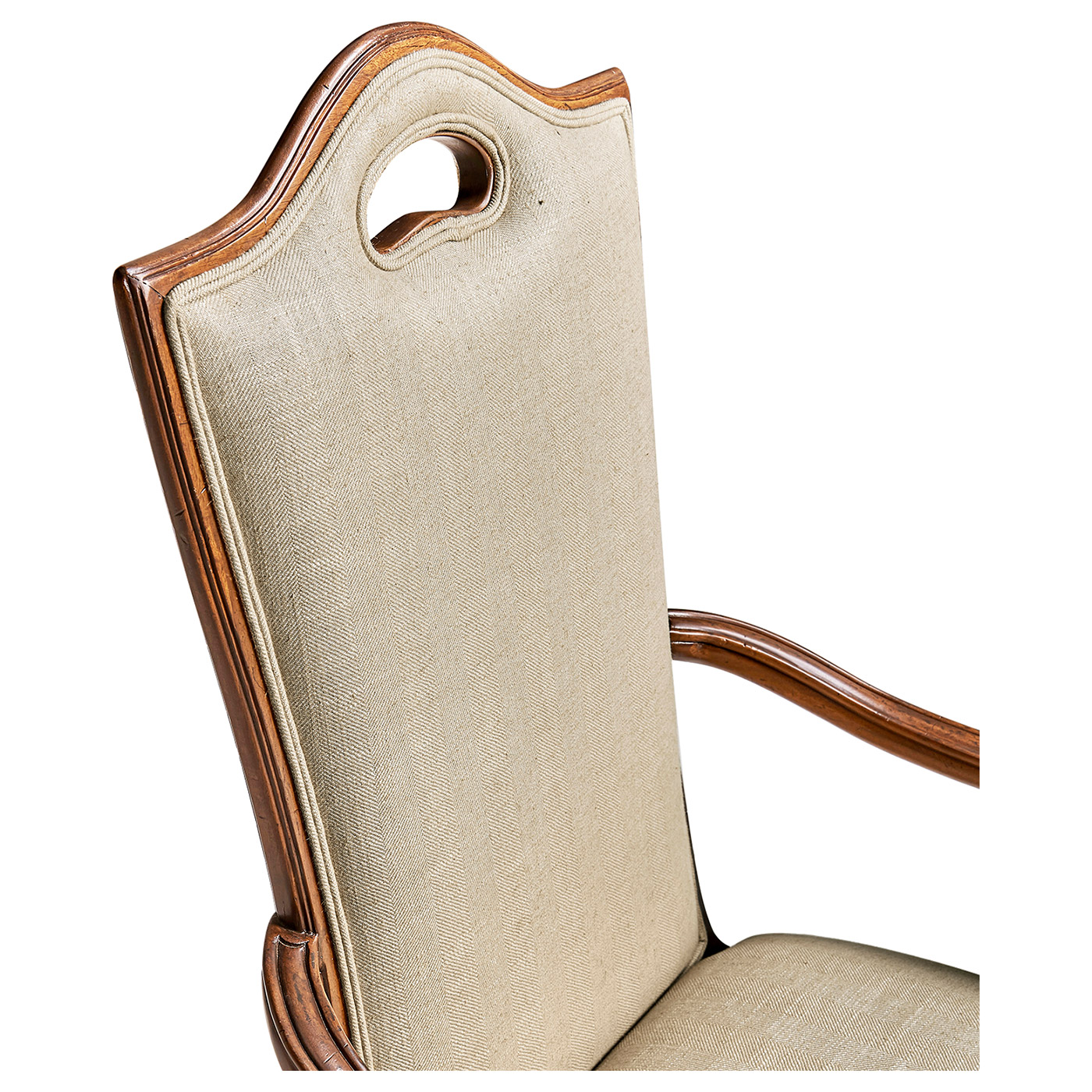 Country Walnut Dining Arm Chair