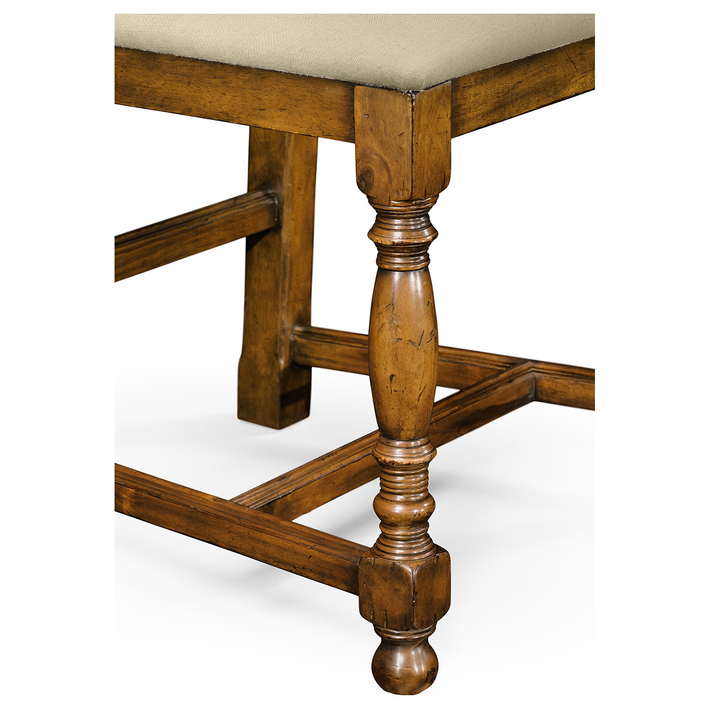 Country Walnut Dining Side Chair