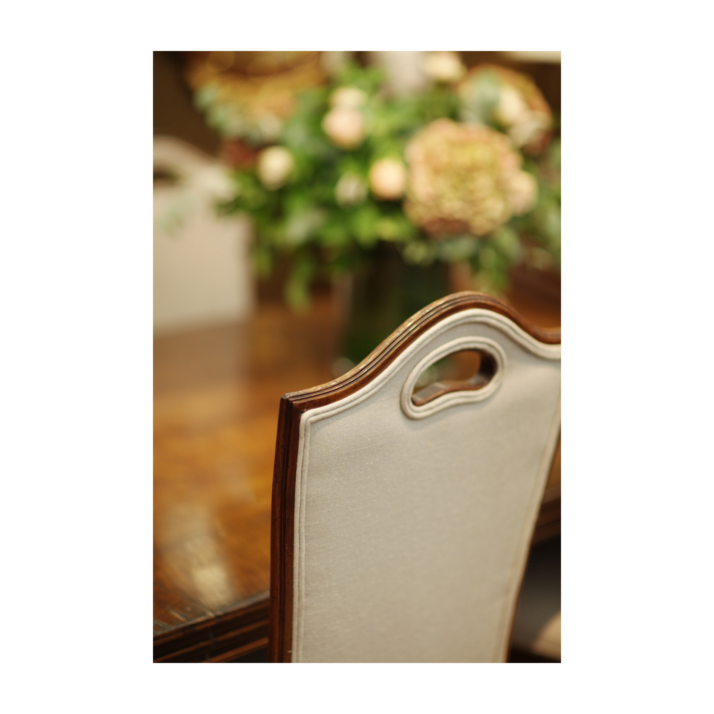 Country Walnut Dining Side Chair