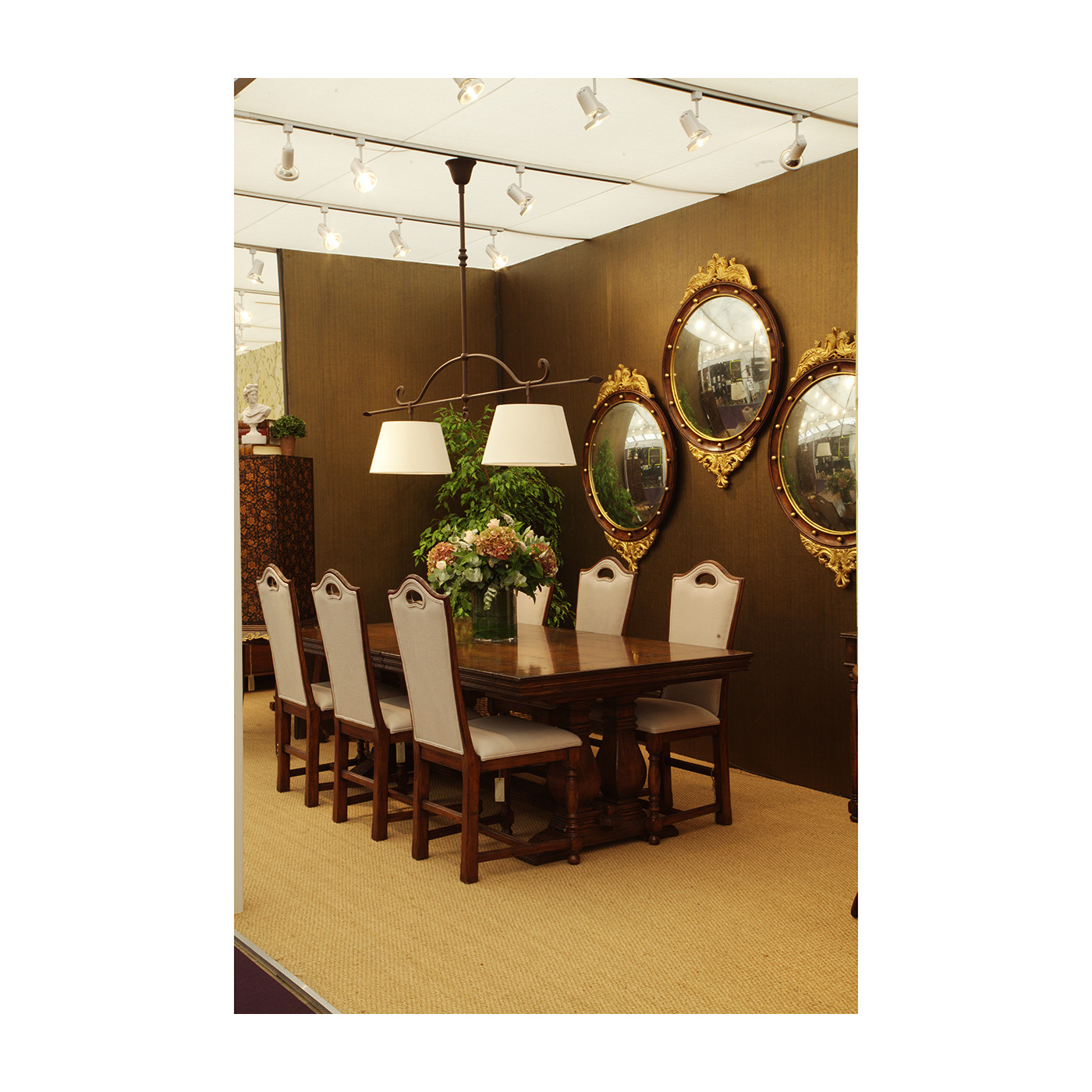 Country Walnut Dining Side Chair