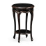 French small round lamp table (black)