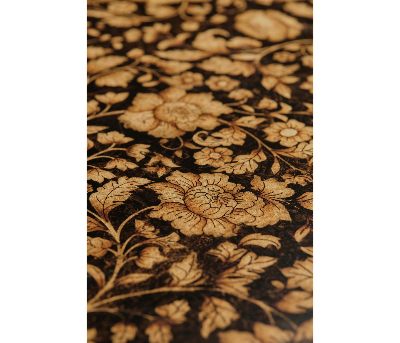 Scalloped Black Chinoiserie Tray