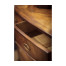 Crotch walnut bedside chest of drawers