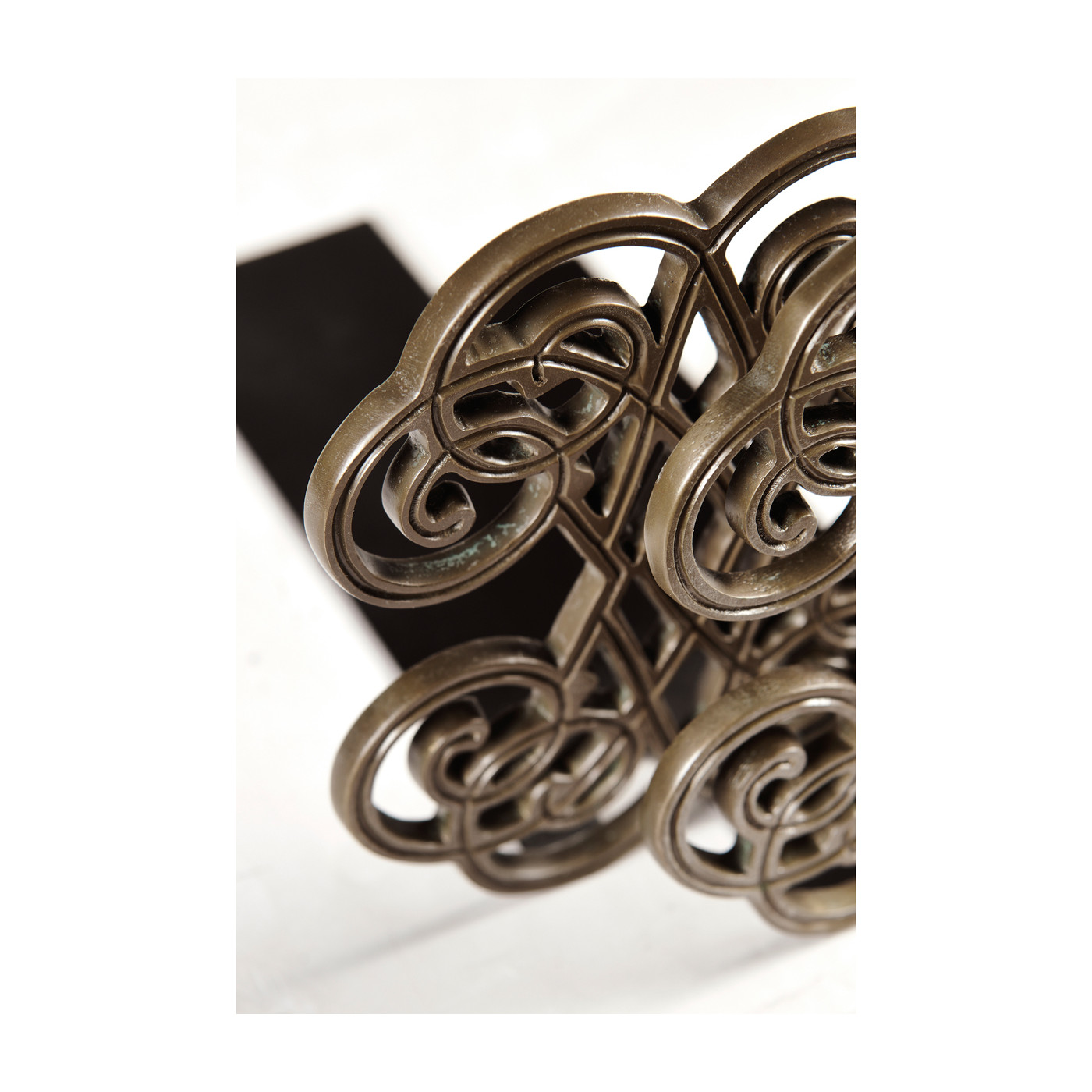 Pair of Patinated Brass Bookends