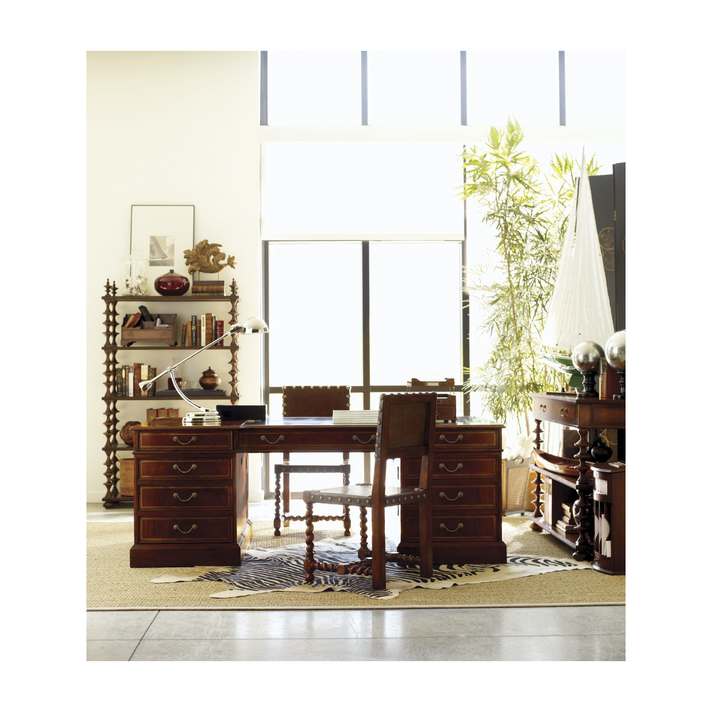 French Style Caned Walnut Waste Basket