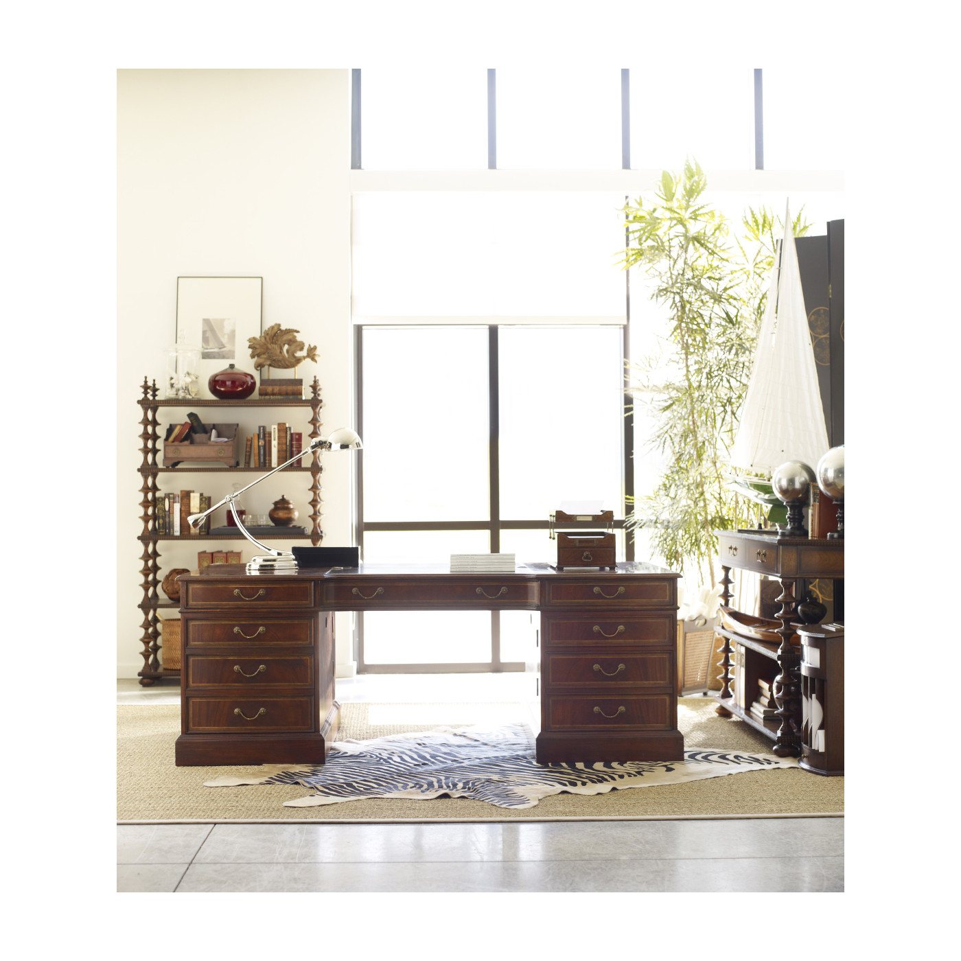 French Style Caned Walnut Waste Basket