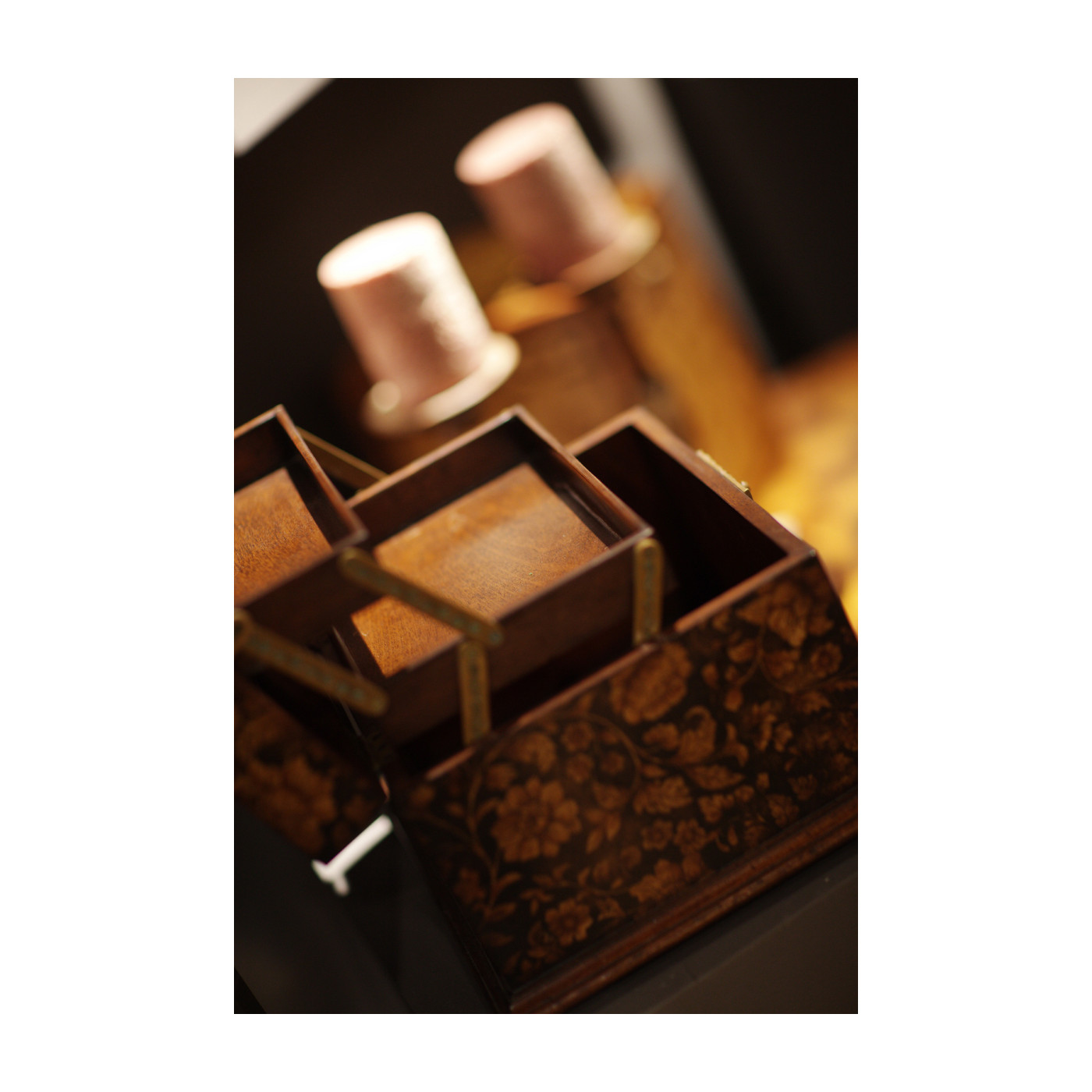 Red Chinoiserie Jewellery Box