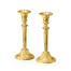 Pair of Neo-Classical Gilded Candlesticks