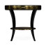 Dark Bronze Round Side Table with Drawer