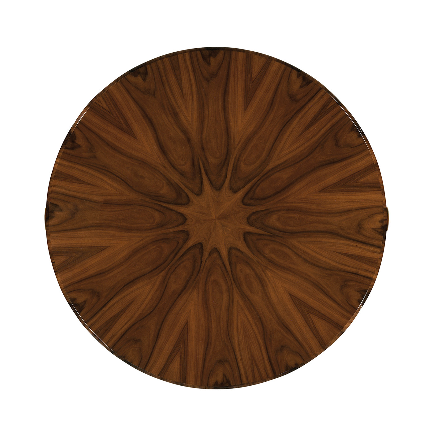 Art Deco Satin Round Side Table with Drawer