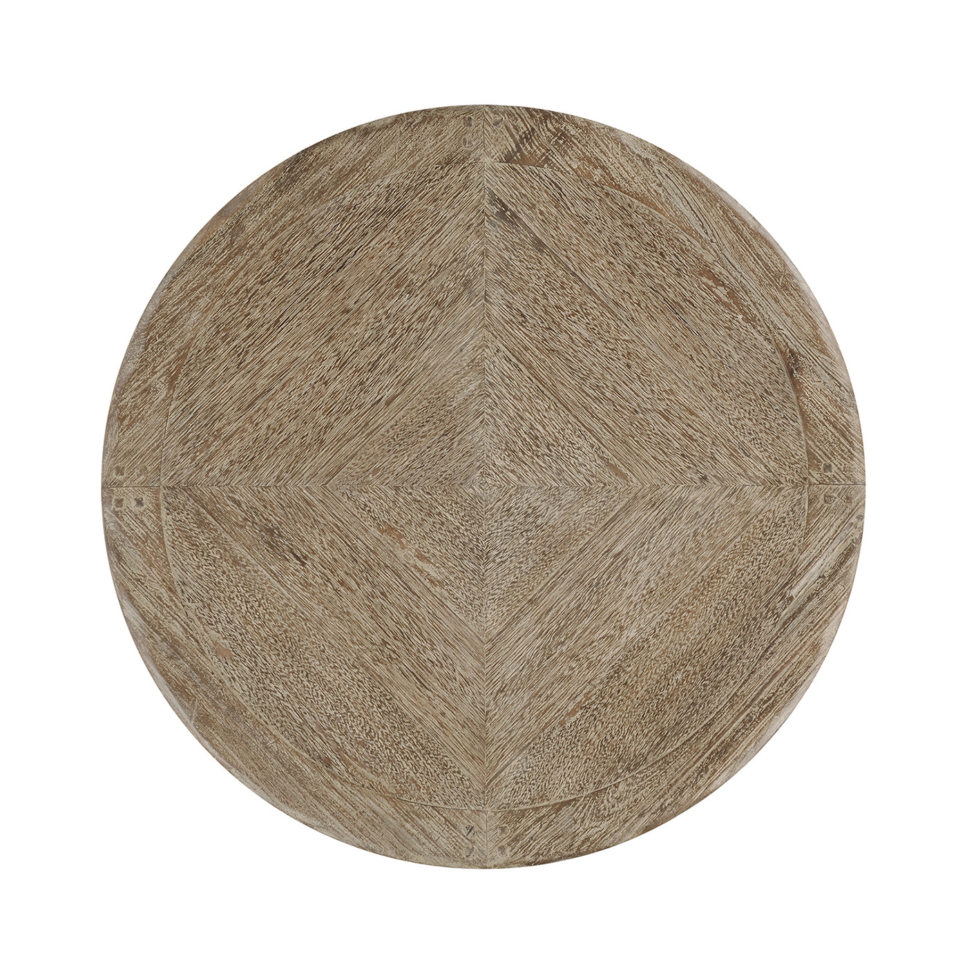 Weathered grey round side table