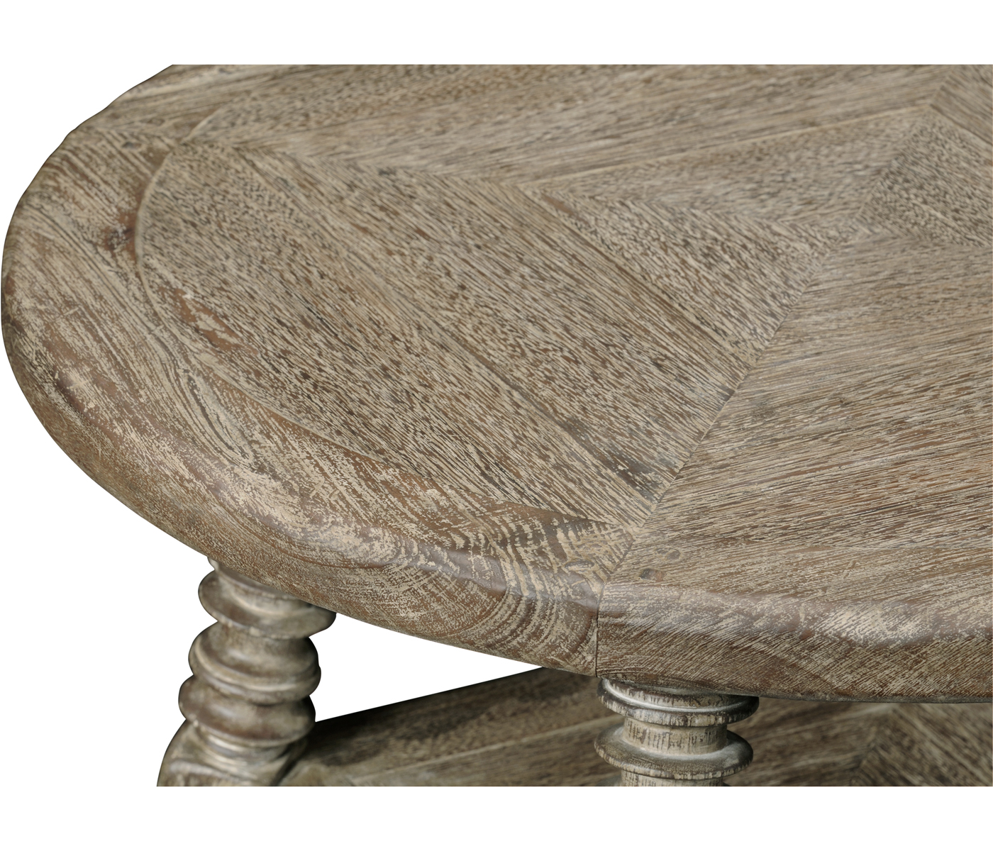 Weathered grey round side table